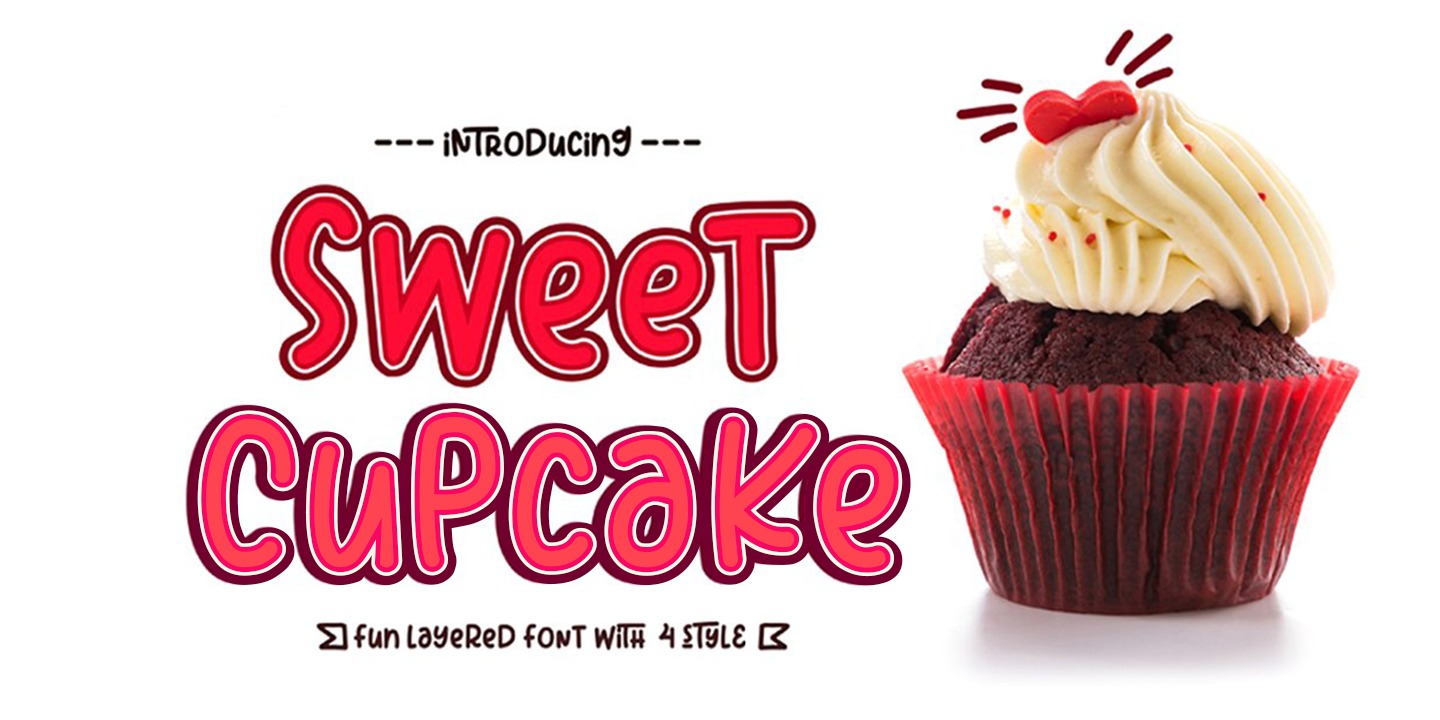 Przykładowa czcionka Sweet Cupcake #1